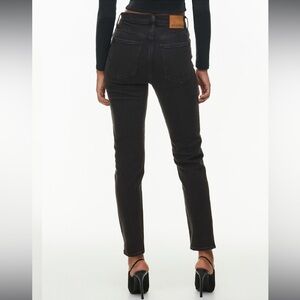 Aritzia Denim Forum Yoko High Rise Slim Black Eyeliner Size 26 Like New